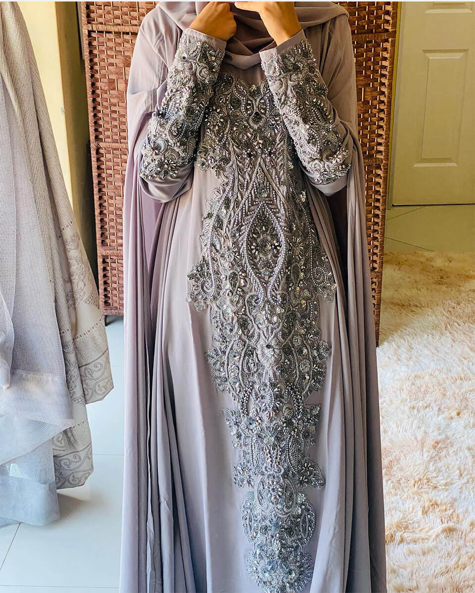 Cape-abaya-nikah-bridal-darkgrey-1