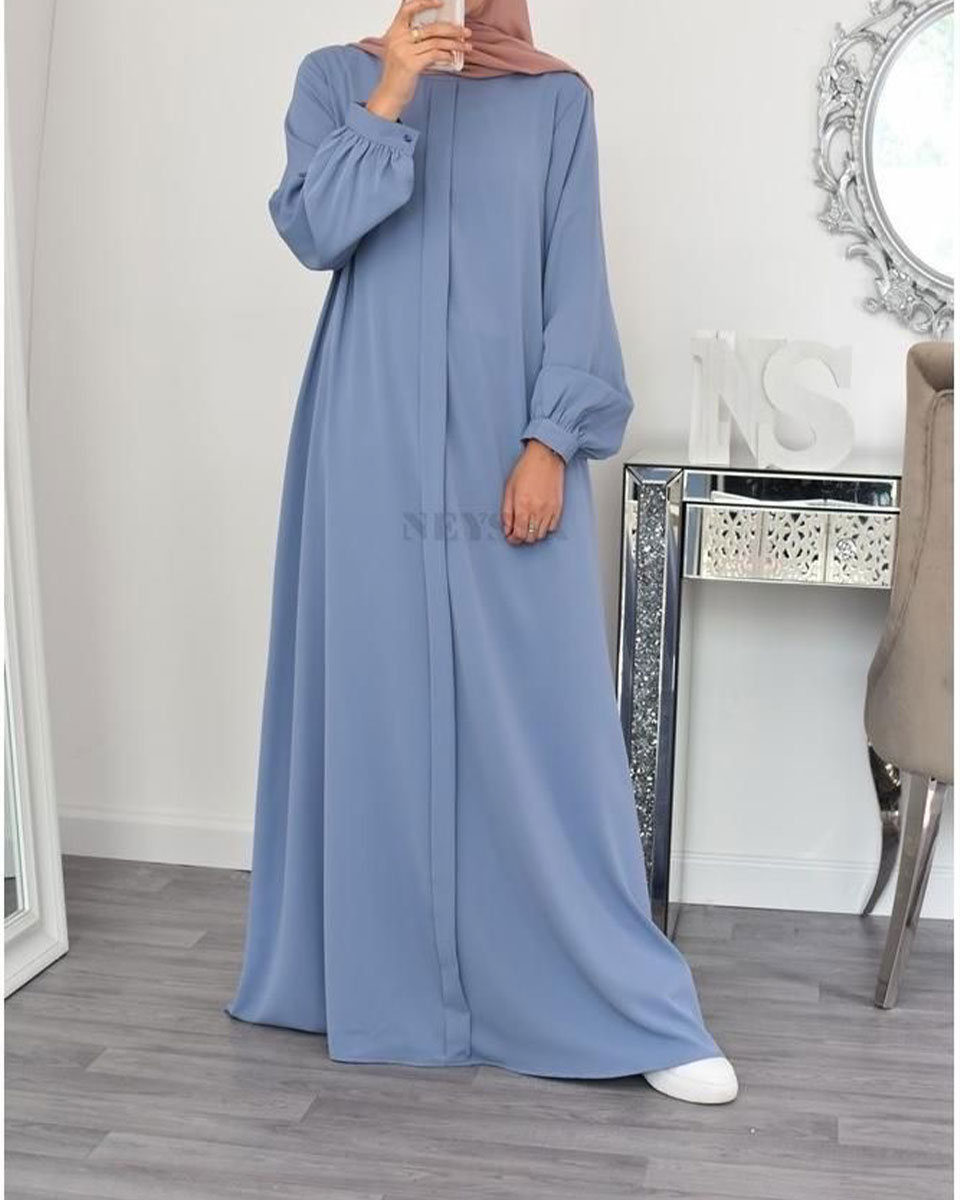 Cuffed-Sleeves-Flowing-Powderd-blue-1