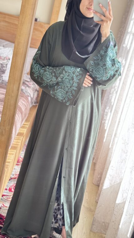 Aaisha Abaya Dark Green