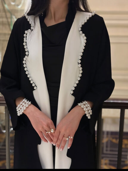 Coat Abaya Pearl Detail